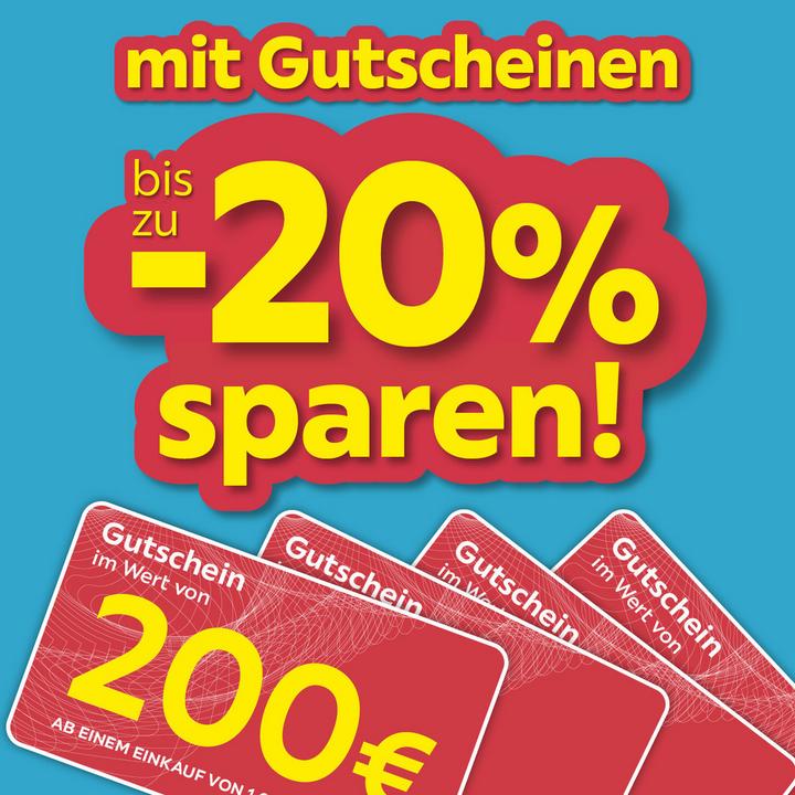 mit Gutscheinen bis zu -20% sparen!