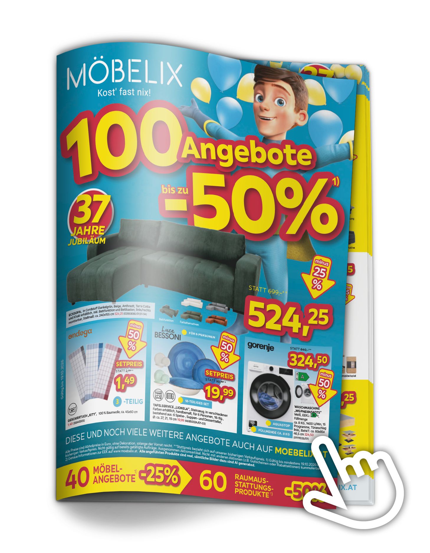 100 Angebote -50% Prospekte