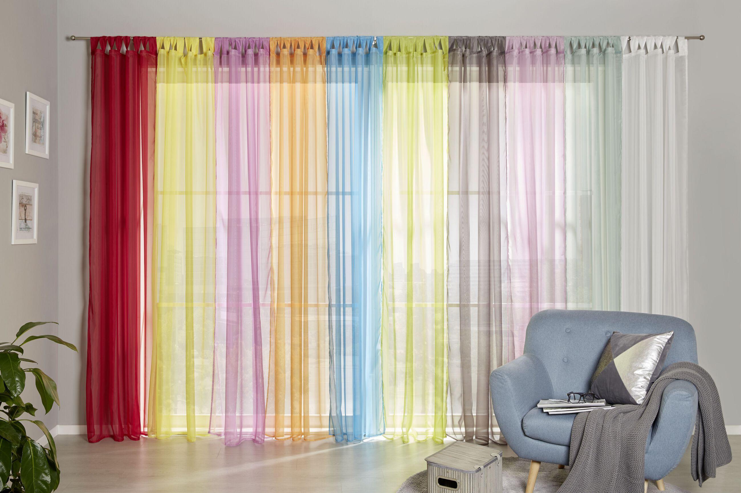Günstiger Schlaufenvorhang in bunten Farben