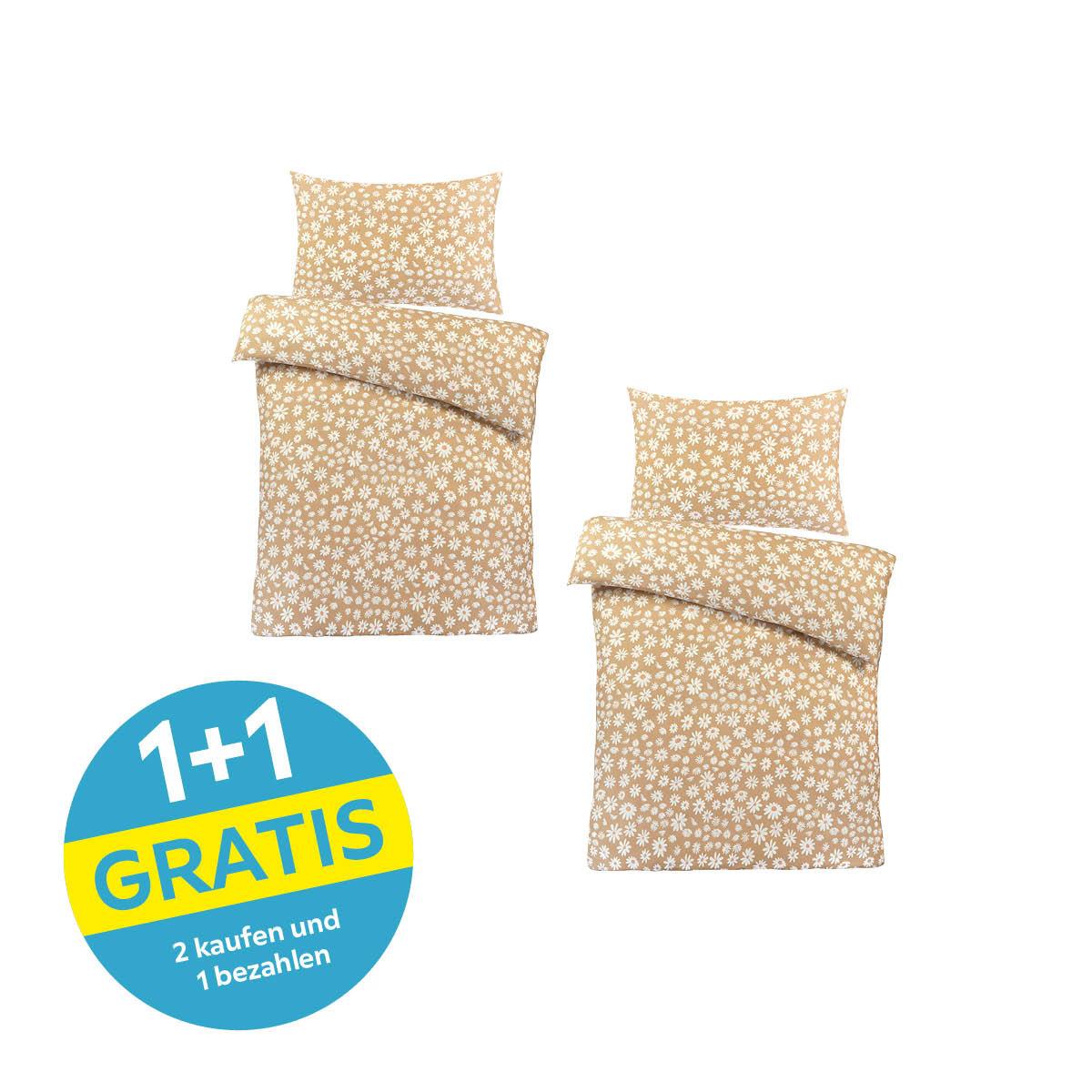 Bettwäsche Daisy - Beige/Bernsteinfarben, ROMANTIK / LANDHAUS, Textil - James Wood