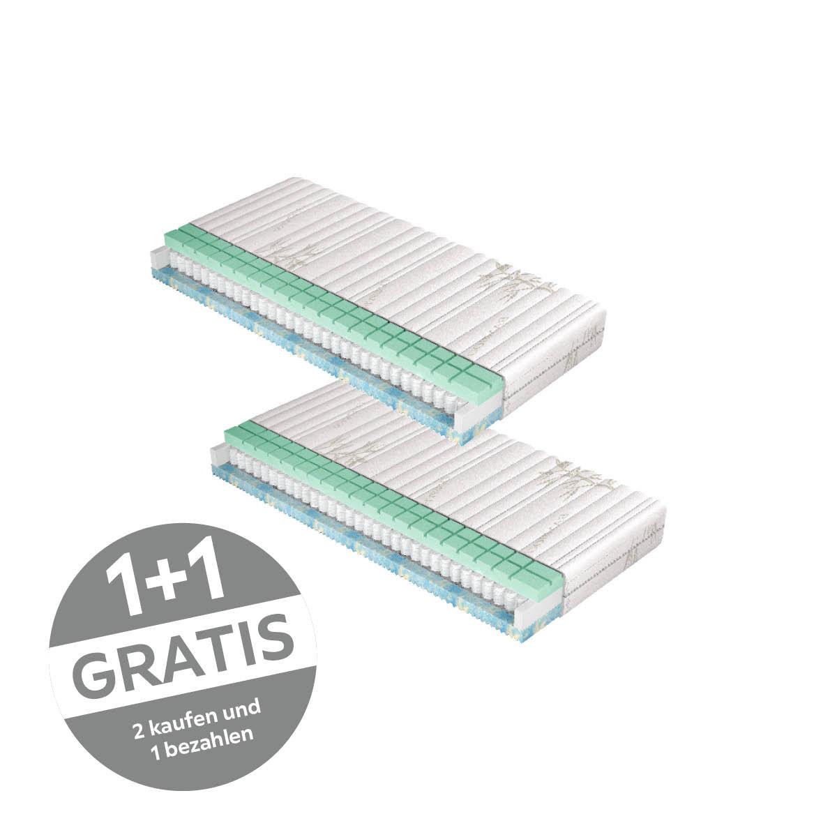 Taschenfederkernmatratze Spa 1 B: 90 cm - Textil (90/200cm)