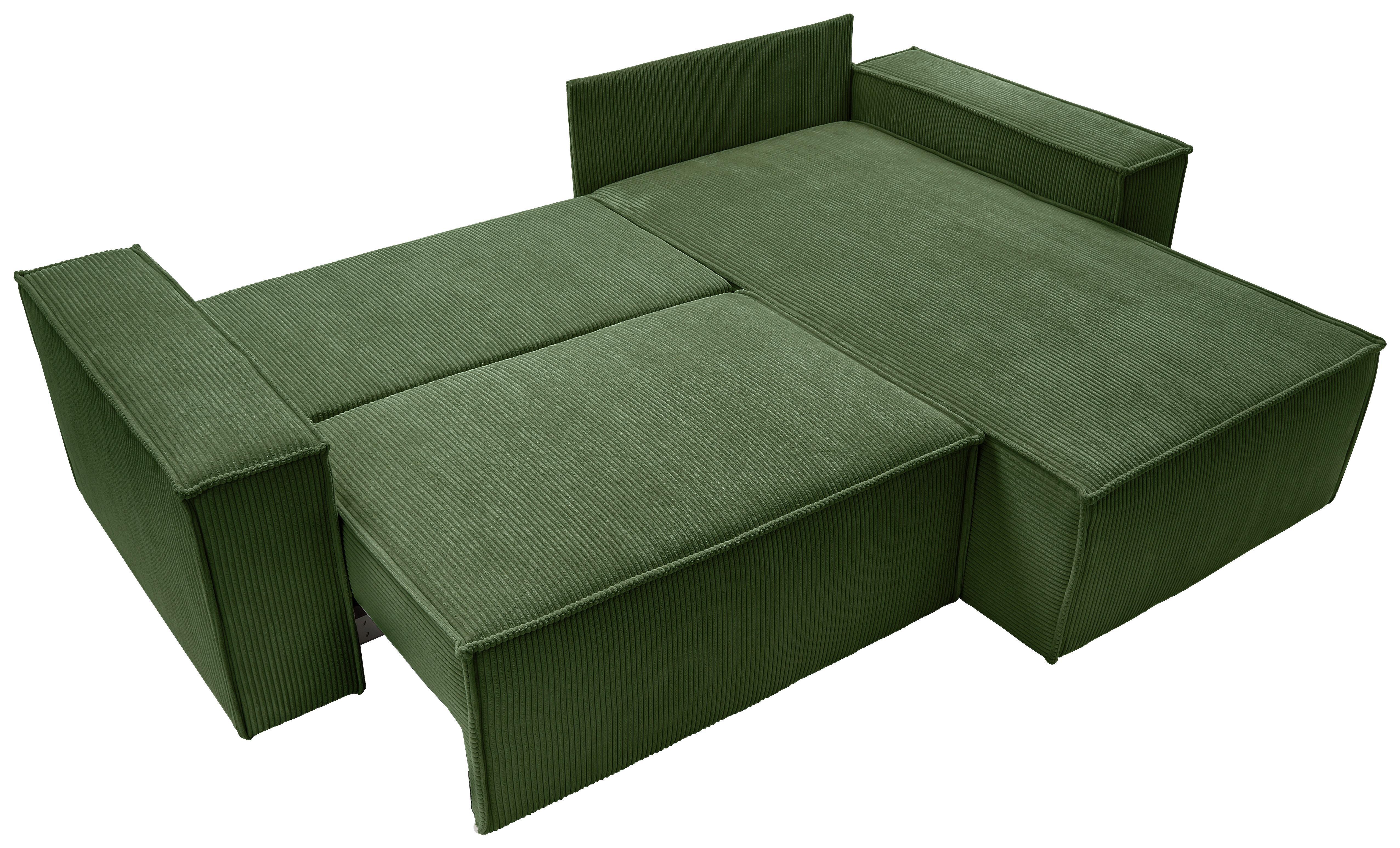 Schlafsofa Perllo Grün Schlaffunktion