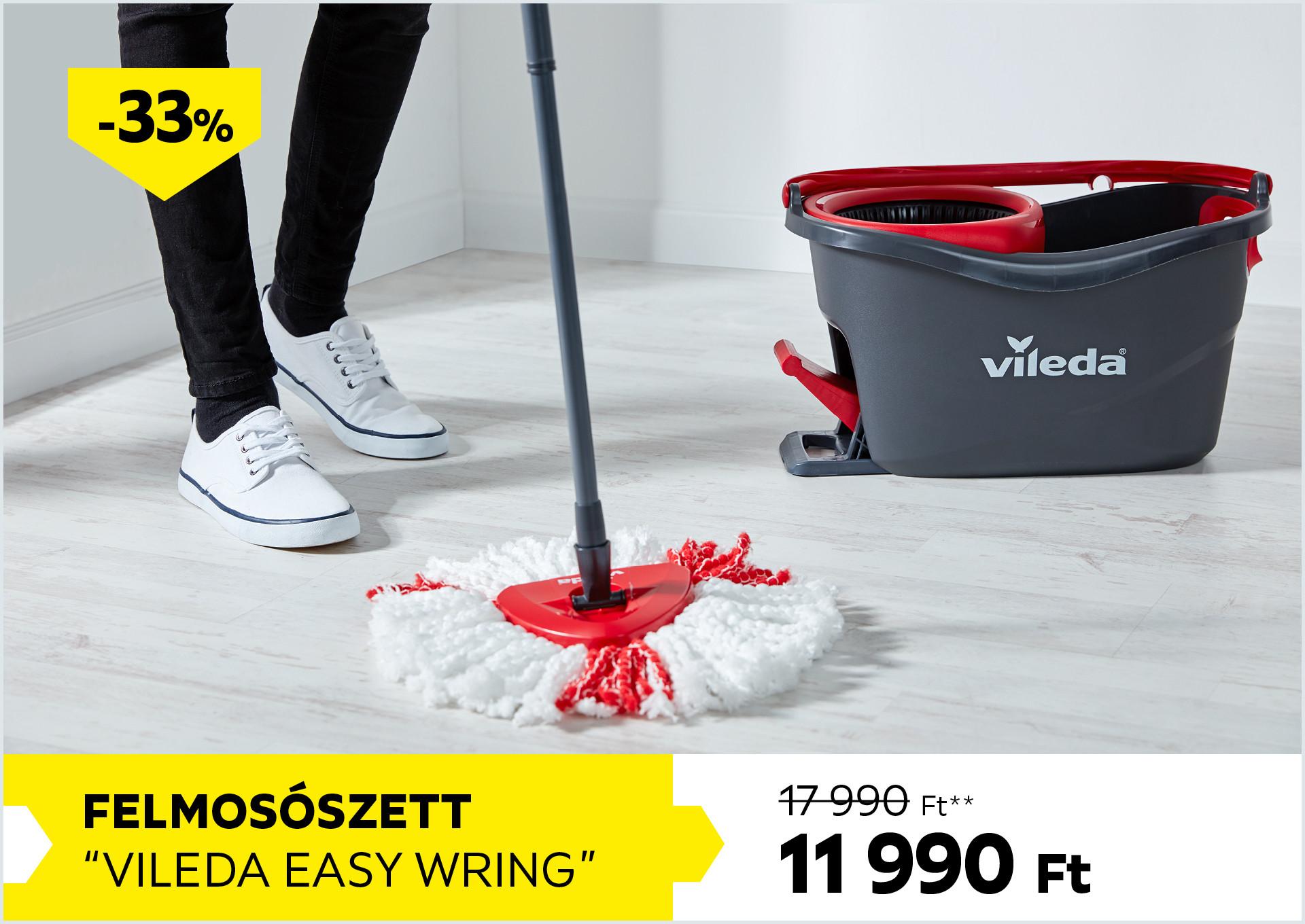 Felmosószett VILEDA EASY WRING 17990Forint helyett 11990Forint kedvezmény mértéke 33%