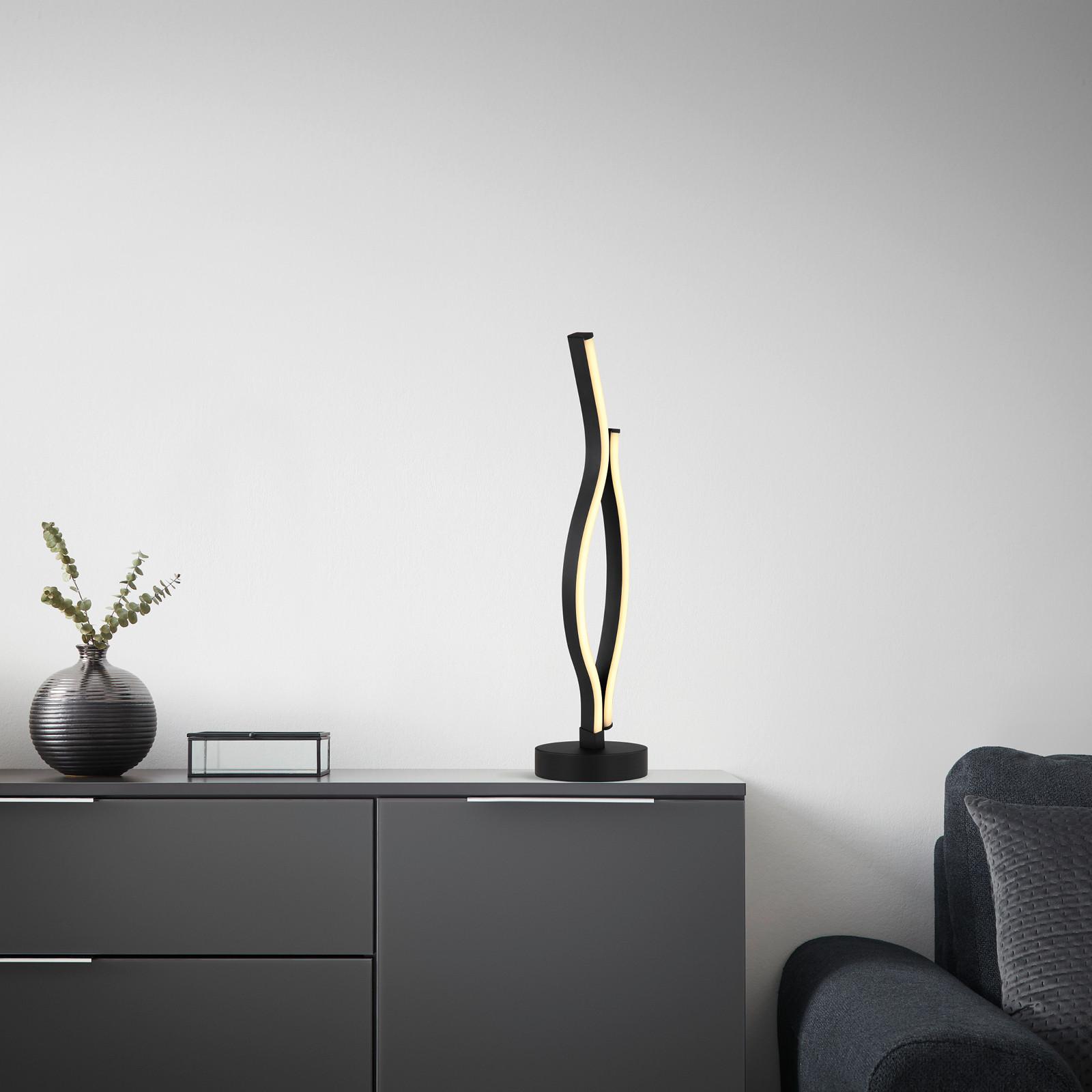 dizajnová LED stolová lampa Relo