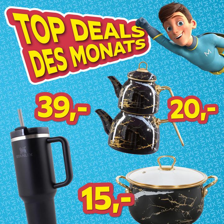 Top Deals des Monats, Stanley Cup 39€, Teekanne 20€, Kochtopf 15€
