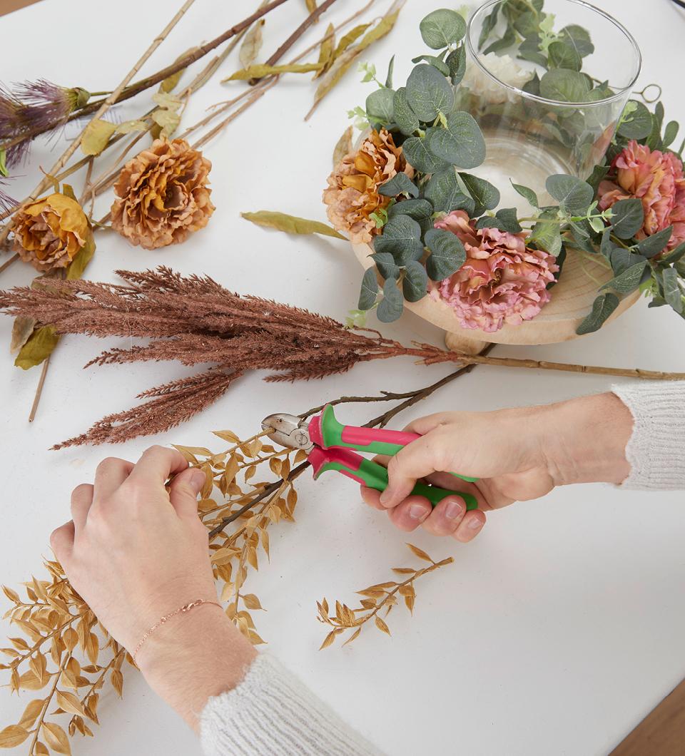 dekorativní svícen v boho stylu, postup 5