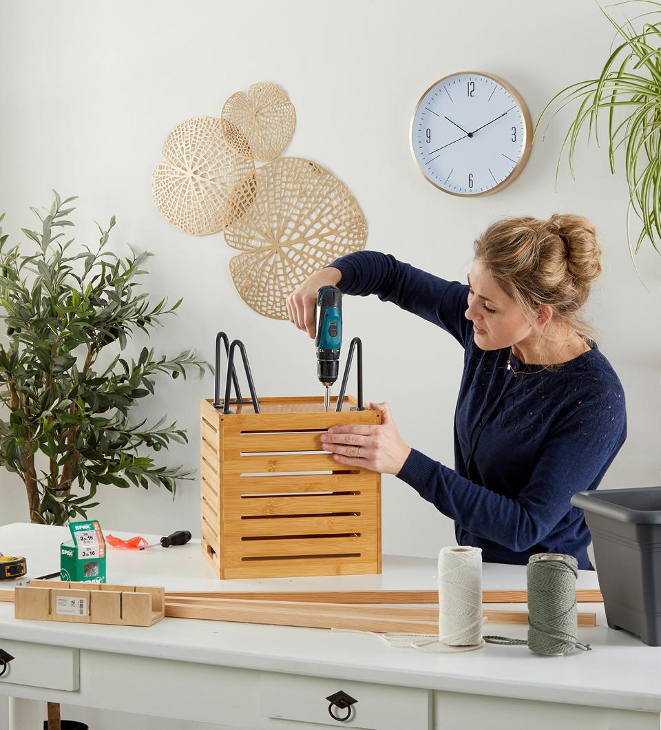 DIY kvetináč na terasu v boho štýle, postup výroby 2