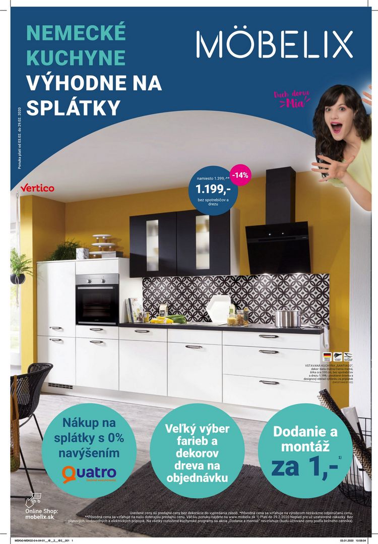 NEMECKÉ KUCHYNE VÝHODNE NA SPLÁTKY