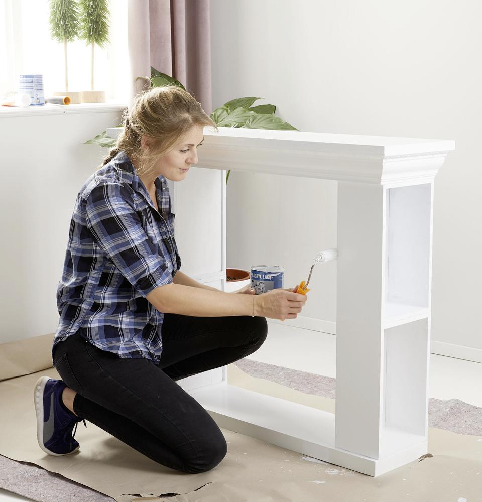 dekoratívny krb DIY