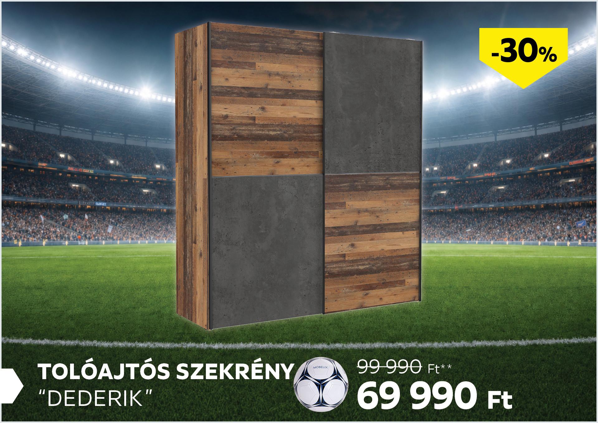 TOLÓAJTÓS SZEKRÉNY SIERRA 99990Forint helyett 69990Forint kedvezmény mértéke 30%