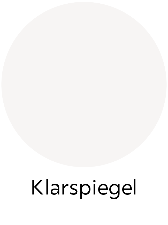 Farbe Fronten Weiß Klarspiegel