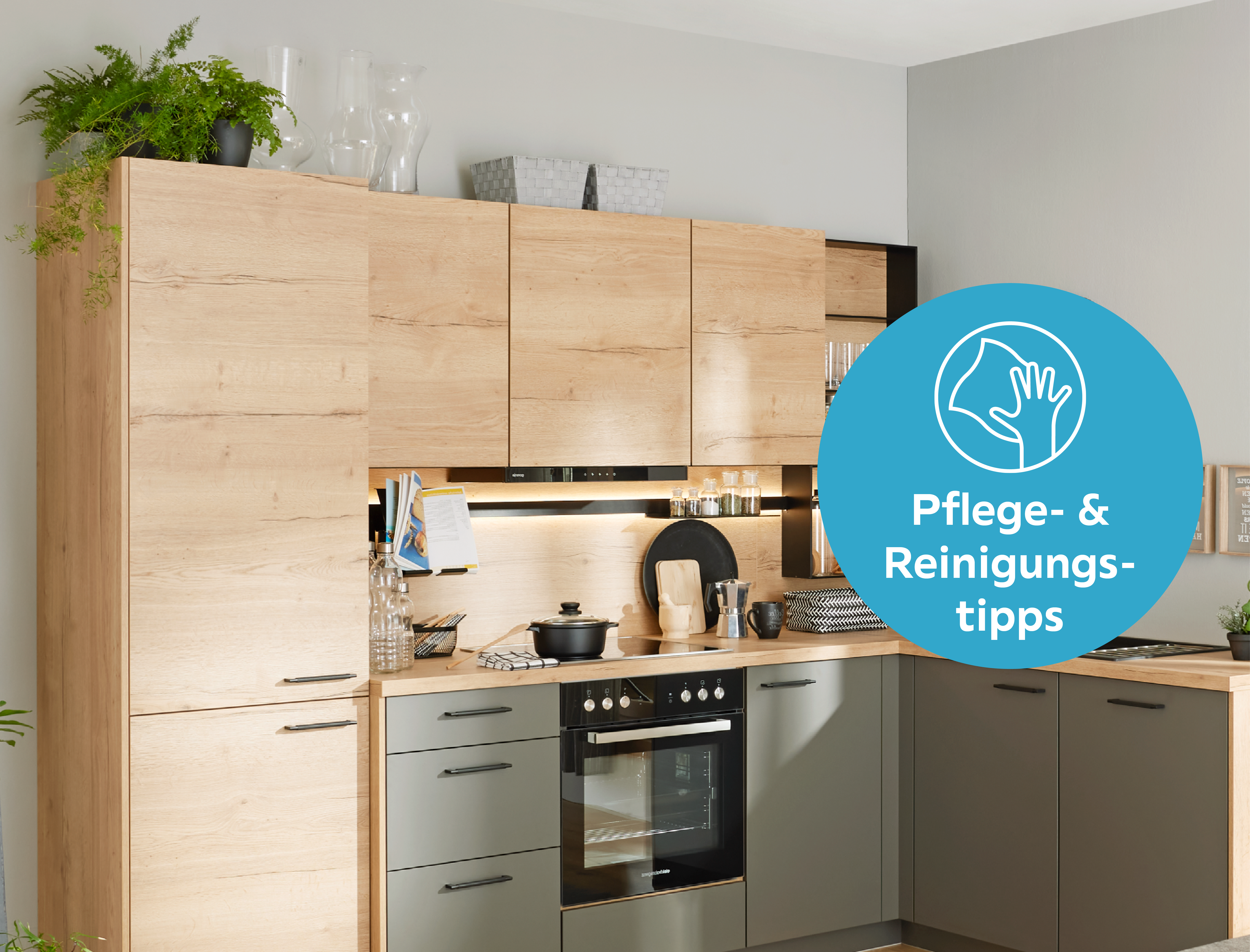 Pflege von Küchenfronten