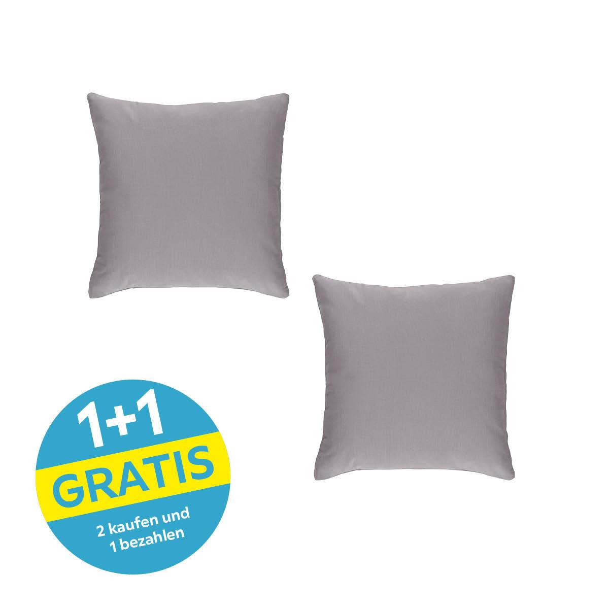 Zierkissen Lianna - Anthrazit, MODERN, Textil (40/40cm) - Luca Bessoni