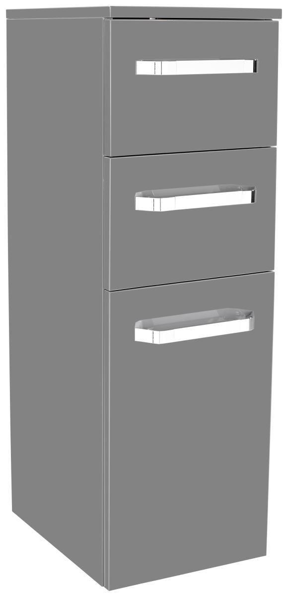 Unterschrank Mit Soft-Close Santo B: 30cm, Anthrazit - Anthrazit, KONVENTIONELL, Holzwerkstoff (30/91/33cm)