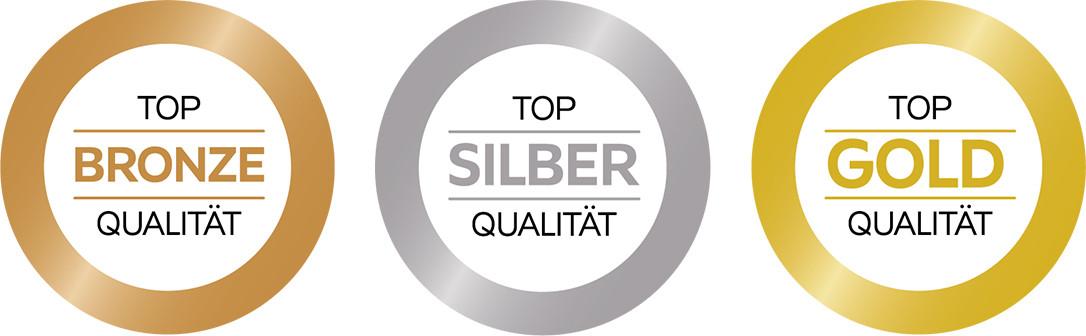 Alle Matratzen-Qualitätssiegel