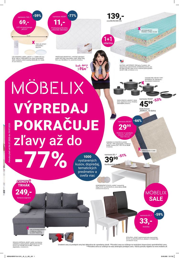 VÝPREDAJ POKRAČUJE zľavy až do -77%