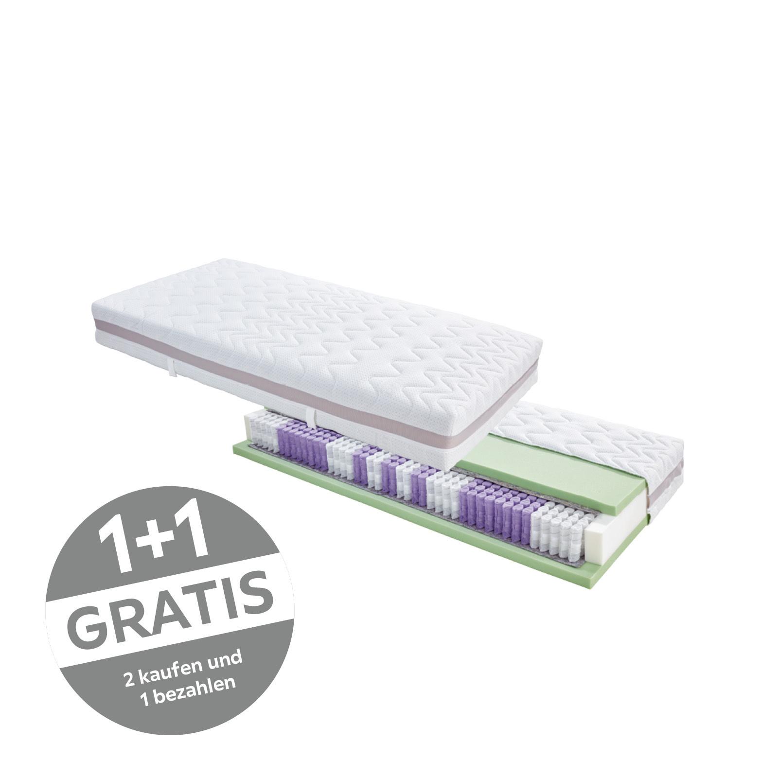 Taschenfederkernmatratze Superior Dream H3 90x200cm - Weiß, KONVENTIONELL, Textil (90/200cm) - Livetastic