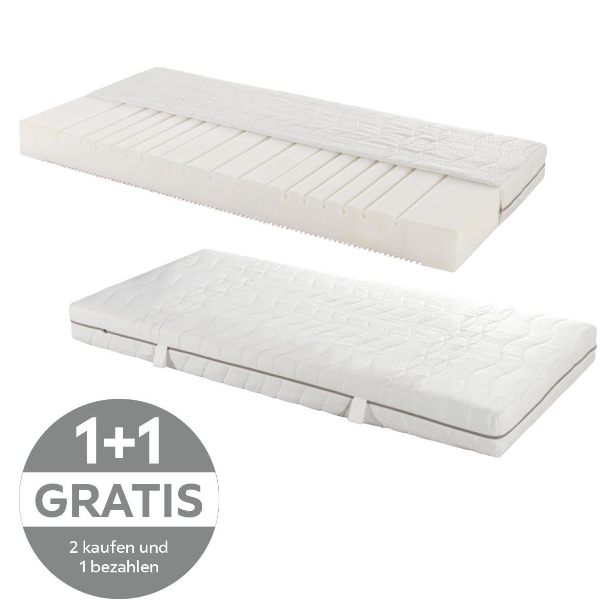 Komfortschaummatratze Primo 90x200 cm H2/H3 H: 17 cm - Weiß, Textil (90/200cm) - Primatex