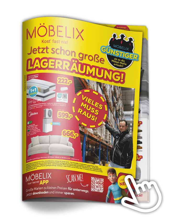 Jetzt schon große Lagerraeumung Prospekt