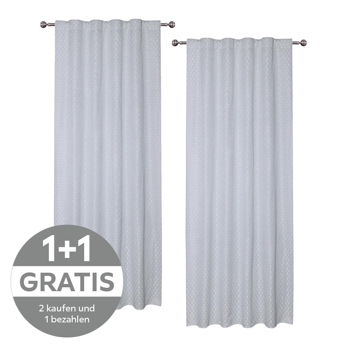 FERTIGVORHANG NICKI - Grün, MODERN, Textil (140/245cm) - Luca Bessoni