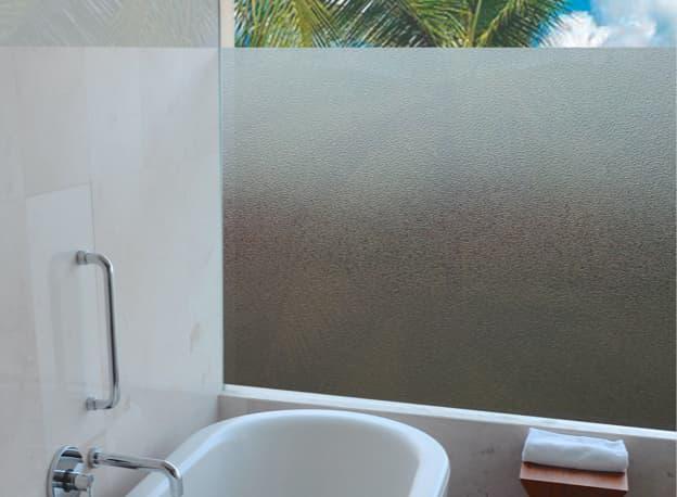 Sichtschutzfolie auf Fenster