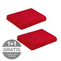 Kuscheldecke Marlies Chilifarben 150x200 cm Flanell - Rot, MODERN, Textil (150/200cm) - Luca Bessoni