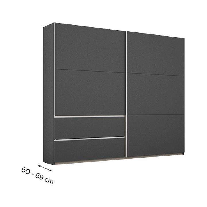 šatní skříně s hloubkou 60 - 69 cm