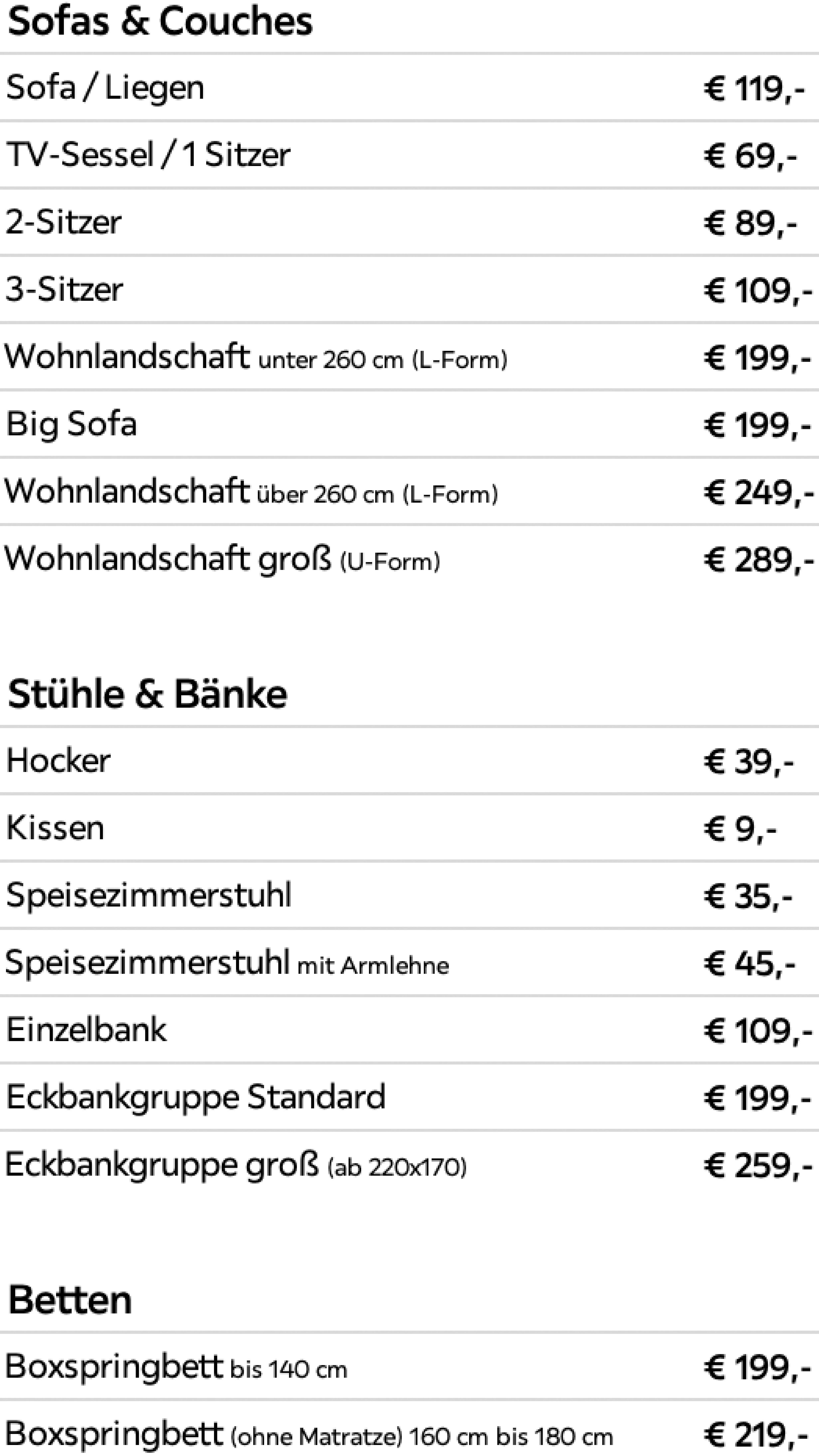Fleckschutzpreise