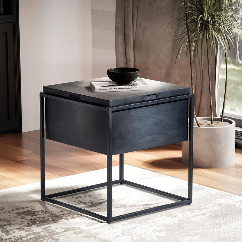 odkladací stolík s úložným priestorom