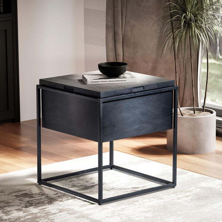 odkladací stolík s úložným priestorom