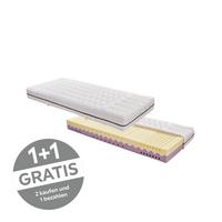 Kaltschaummatratze Two In One 90x200 cm H2/H3 H: 20 cm - Weiß, MODERN, Textil (90/200cm) - Livetastic