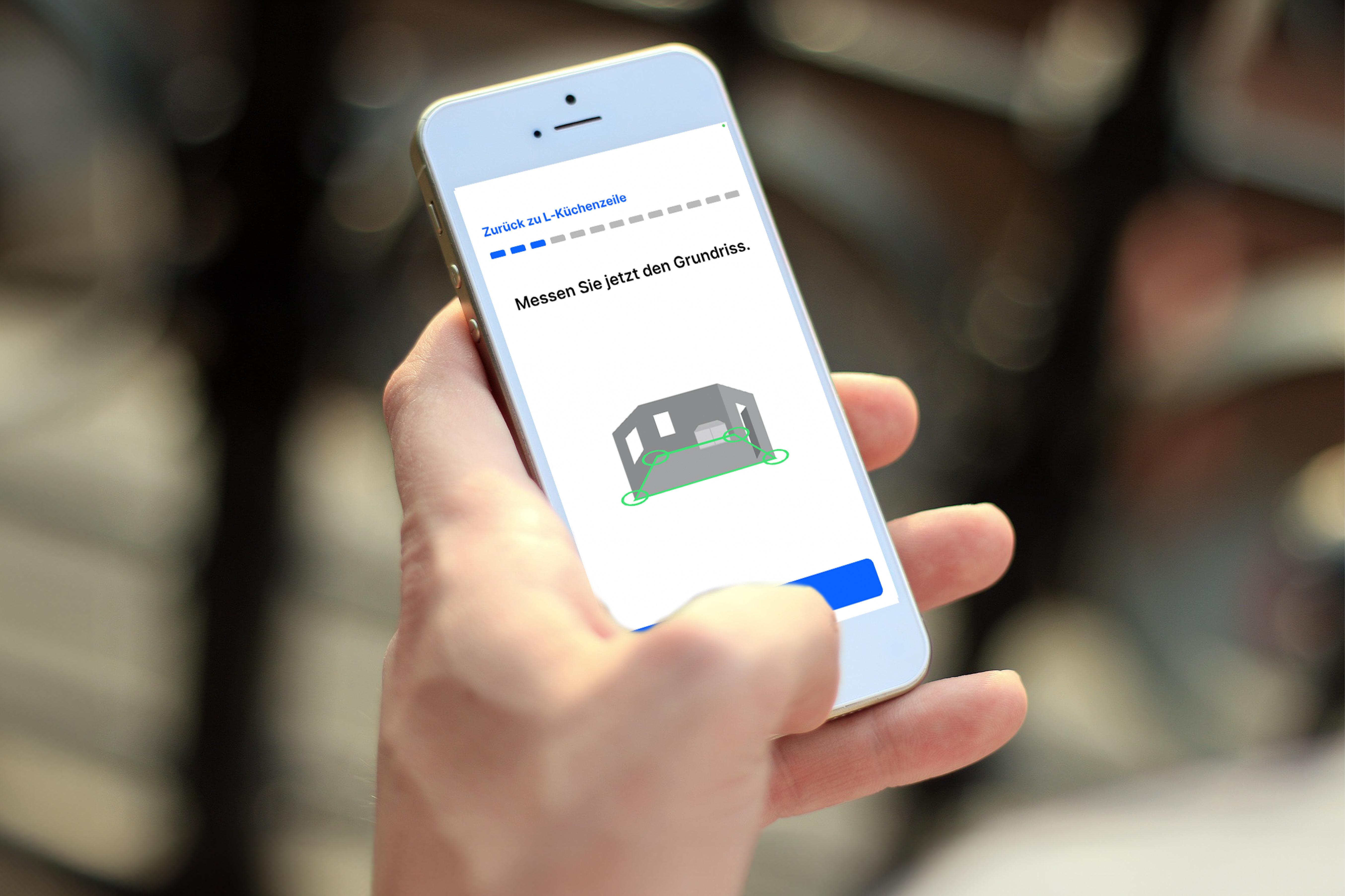 Ausmess-App zum Planen Ihrer Küche