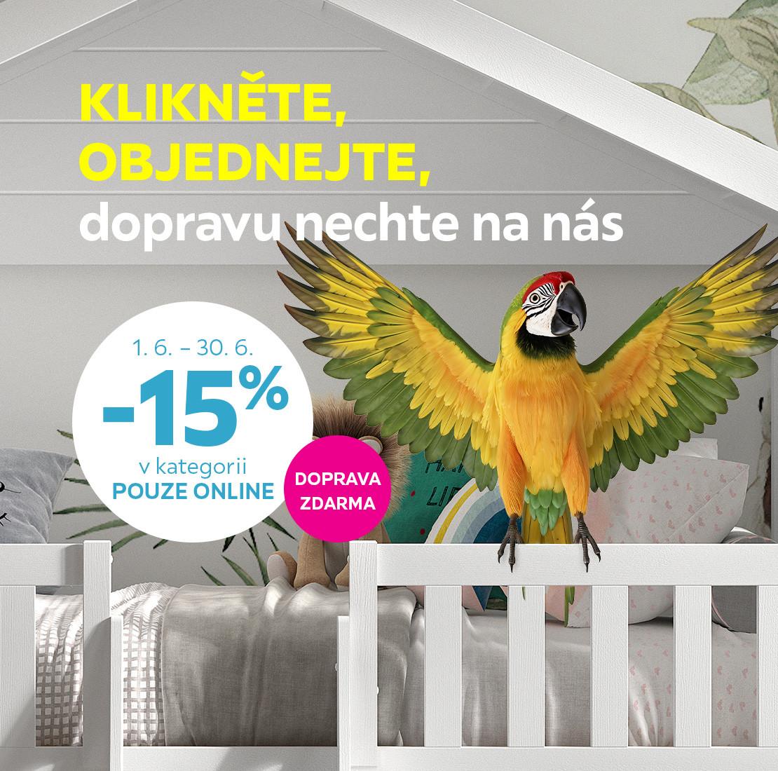 -15 % na produkty Pouze online