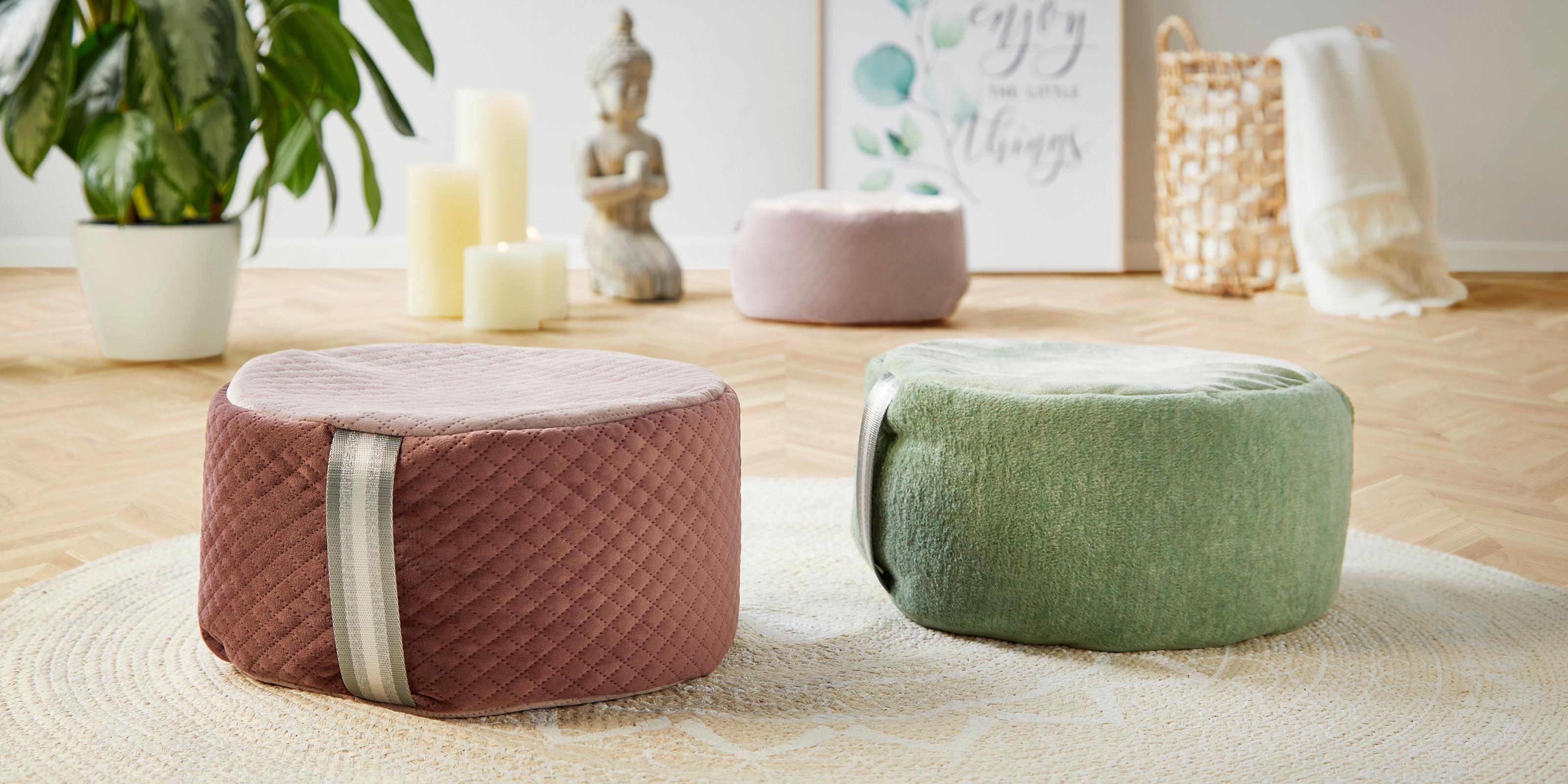 DIY meditační polštáře na jógu