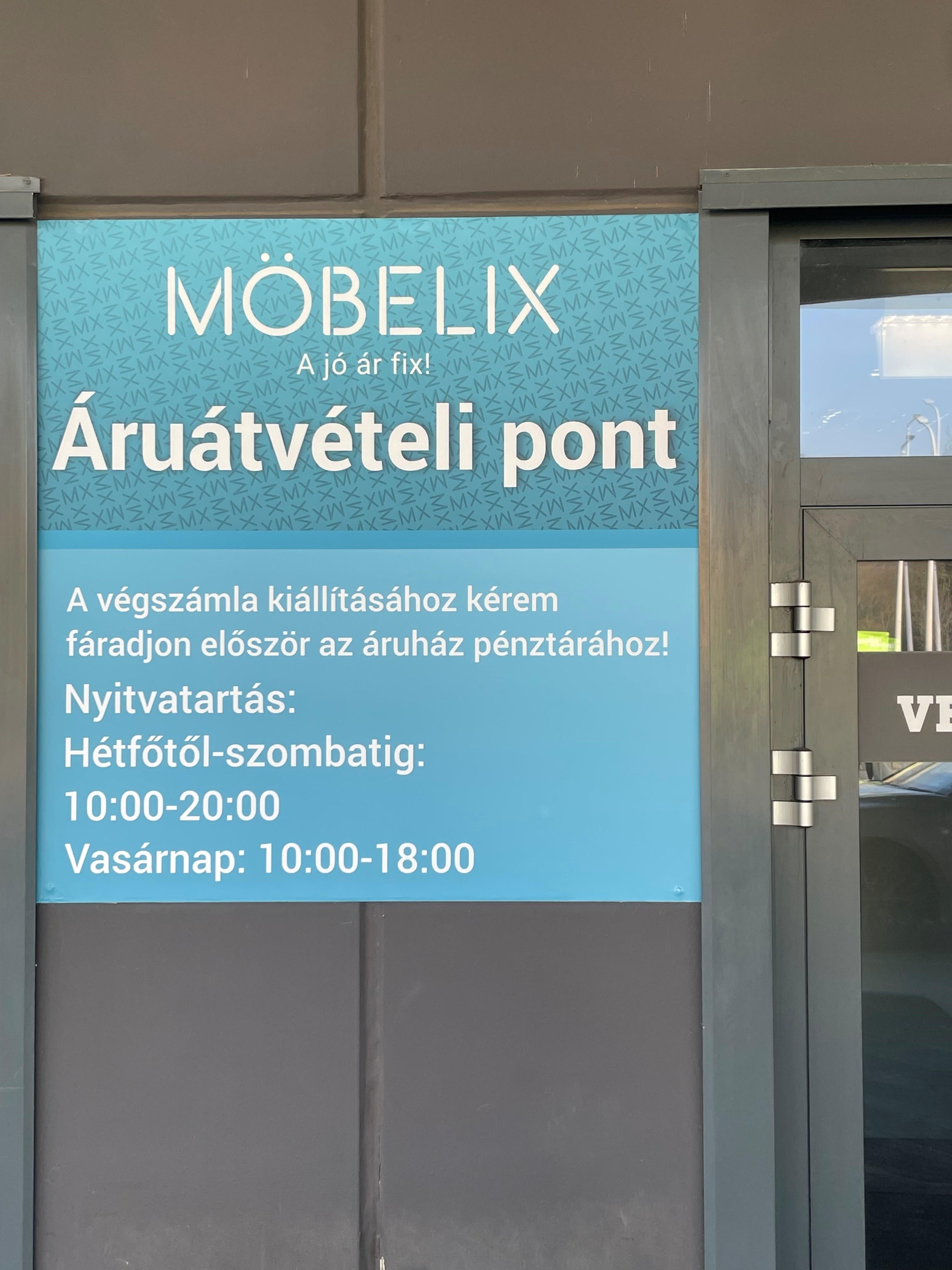 Látványkép, Möbelix áruátvételi pont Kecskemét
