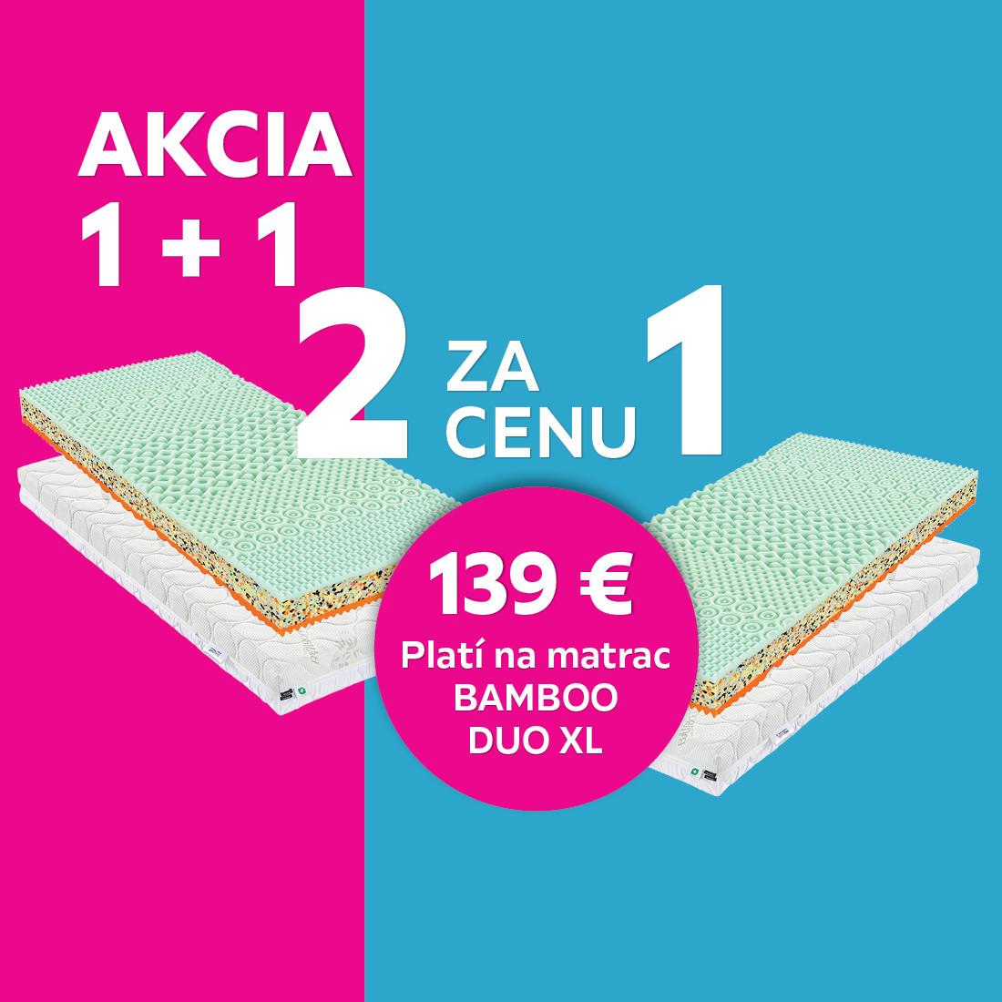 Matrac Bamboo DUO XL 1+1