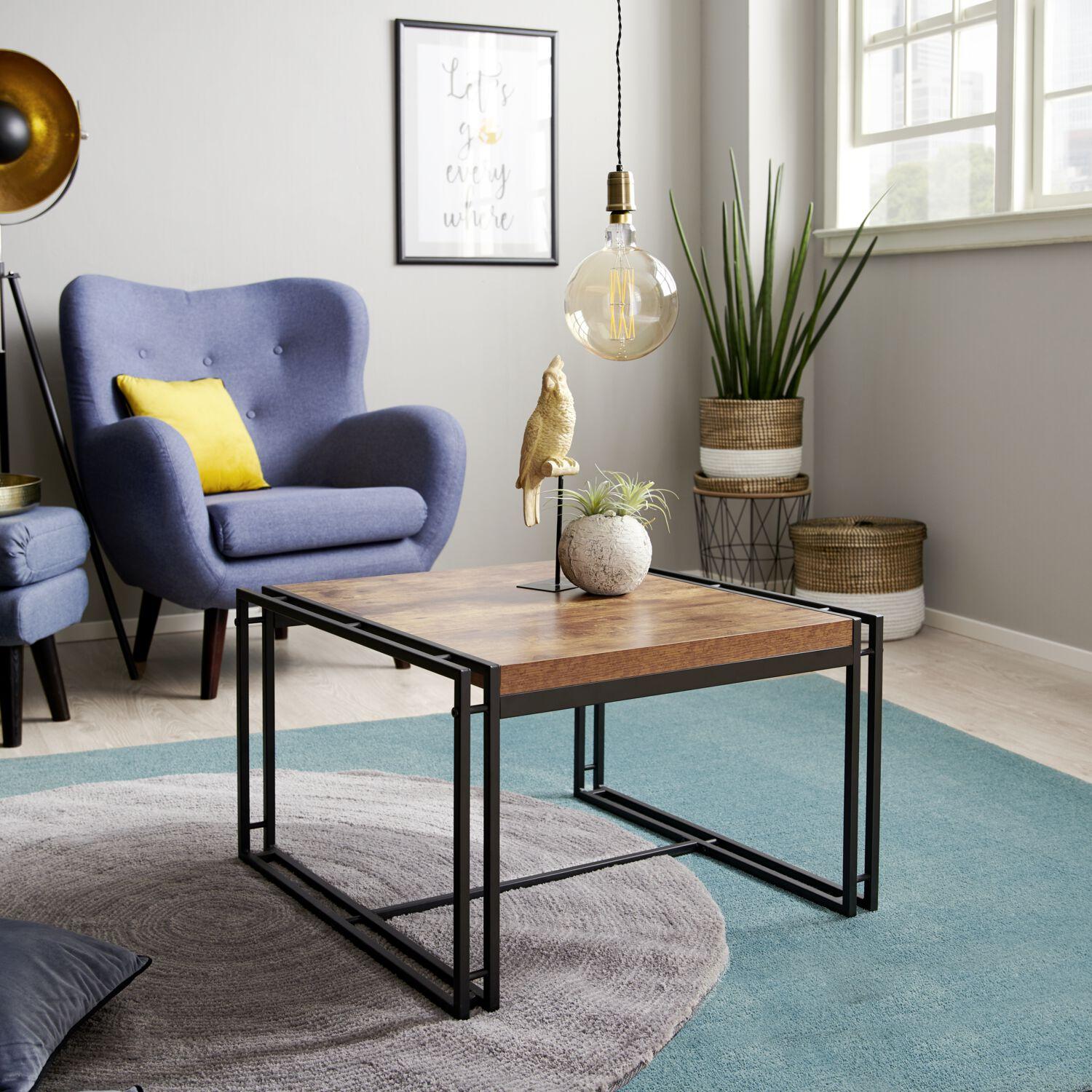 Couchtisch mit Deckplatte aus Mango
