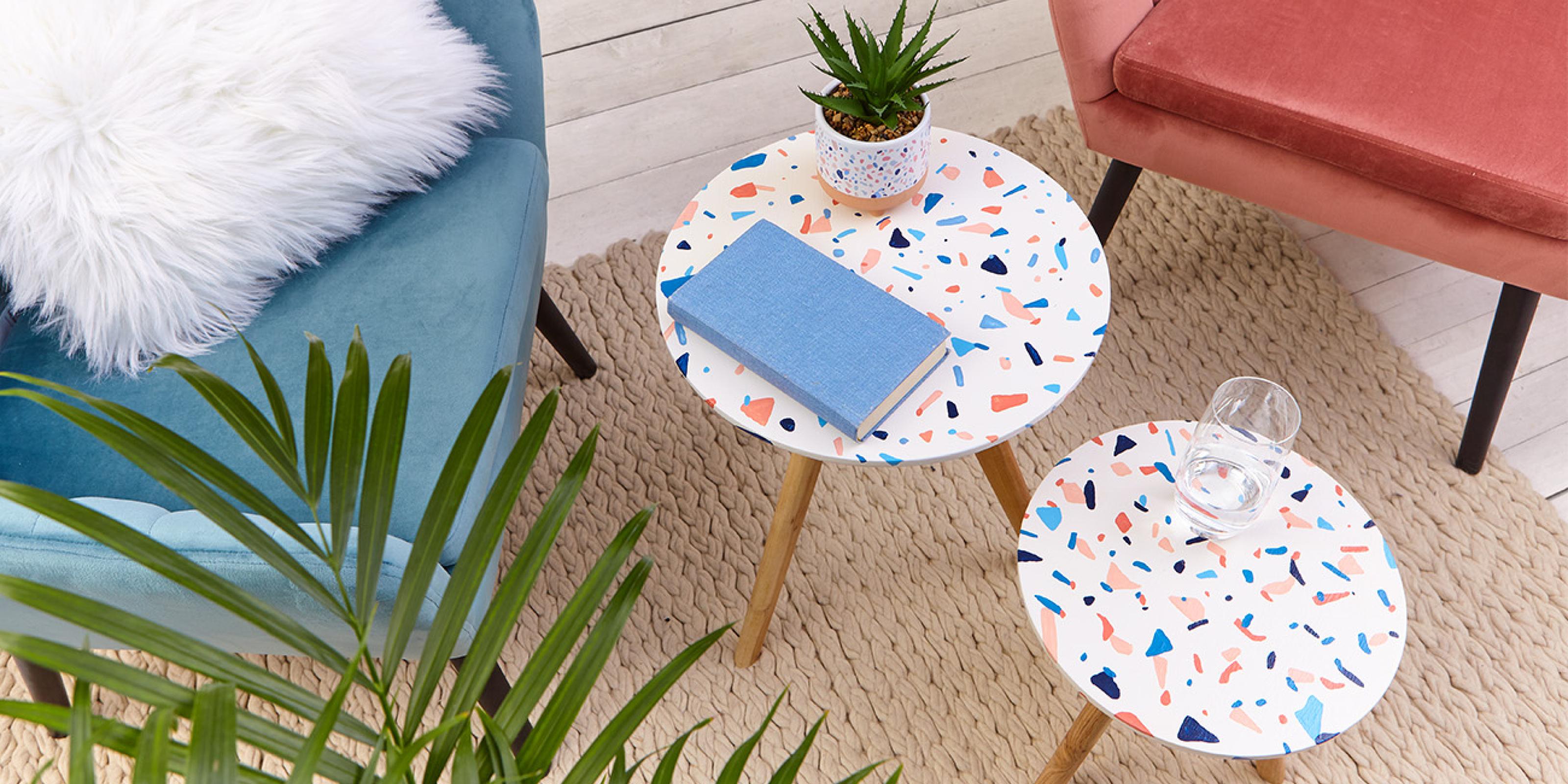 Konferenční stolek ve stylu Terrazzo DIY
