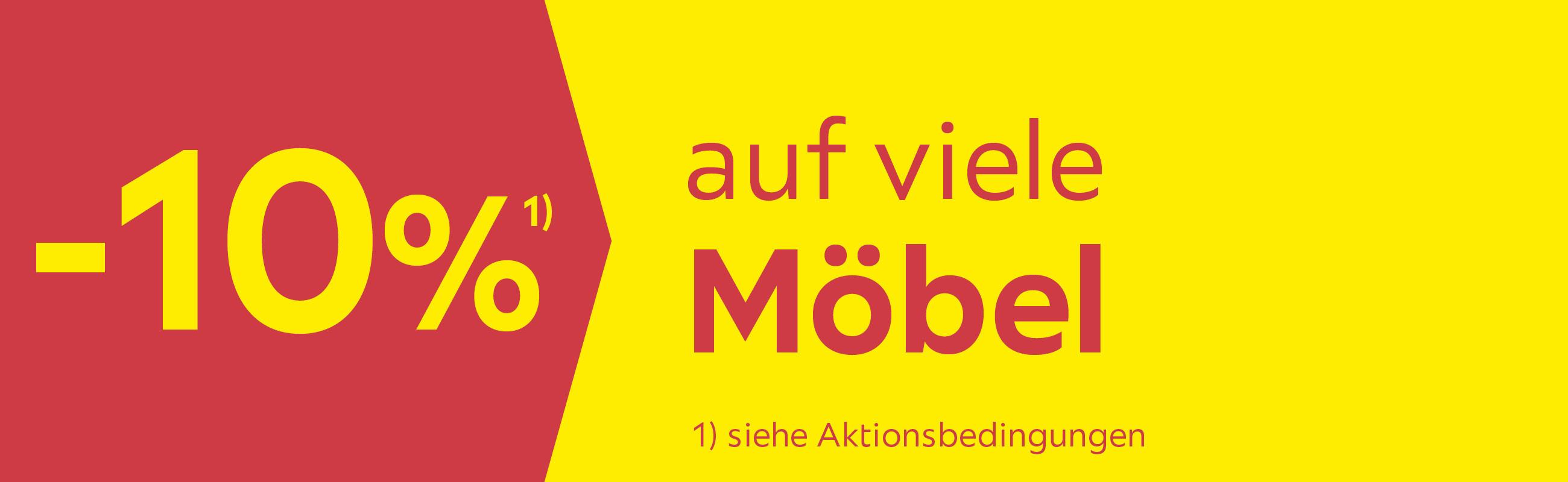 -10 % auf viele Möbel
