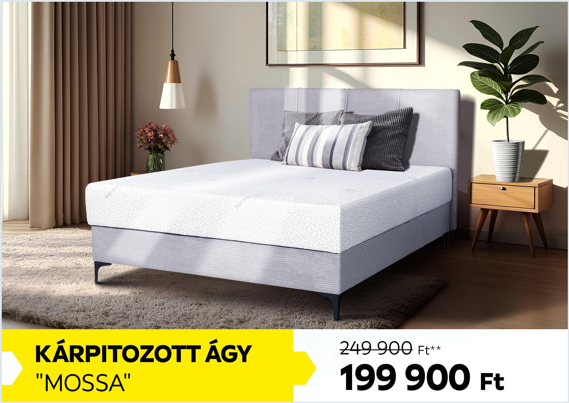 Kárpitozott ágy MOSSA 249900 Forint helyett 199900 Forint