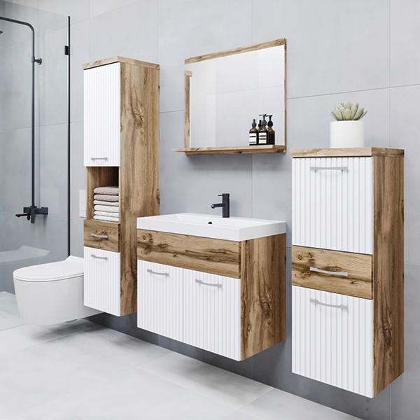 Bílé nábytkové sestavy do koupelny