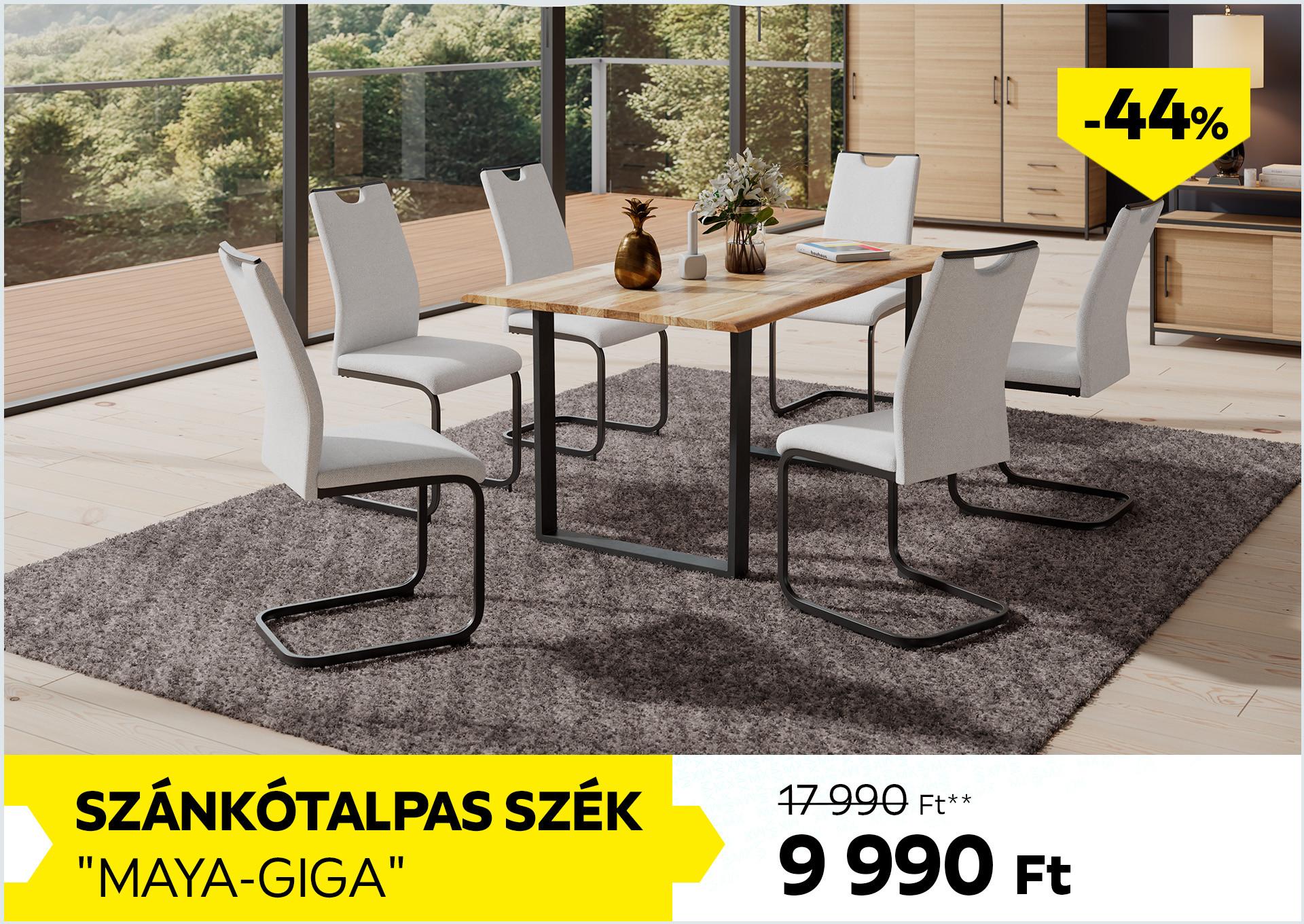 Szánkótalpas szék MAYA-GIGA 17990 Forint helyett 9990 Forint, kedvezmény mértéke 44%