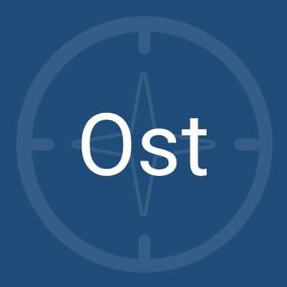 Illustration Kompass Ost