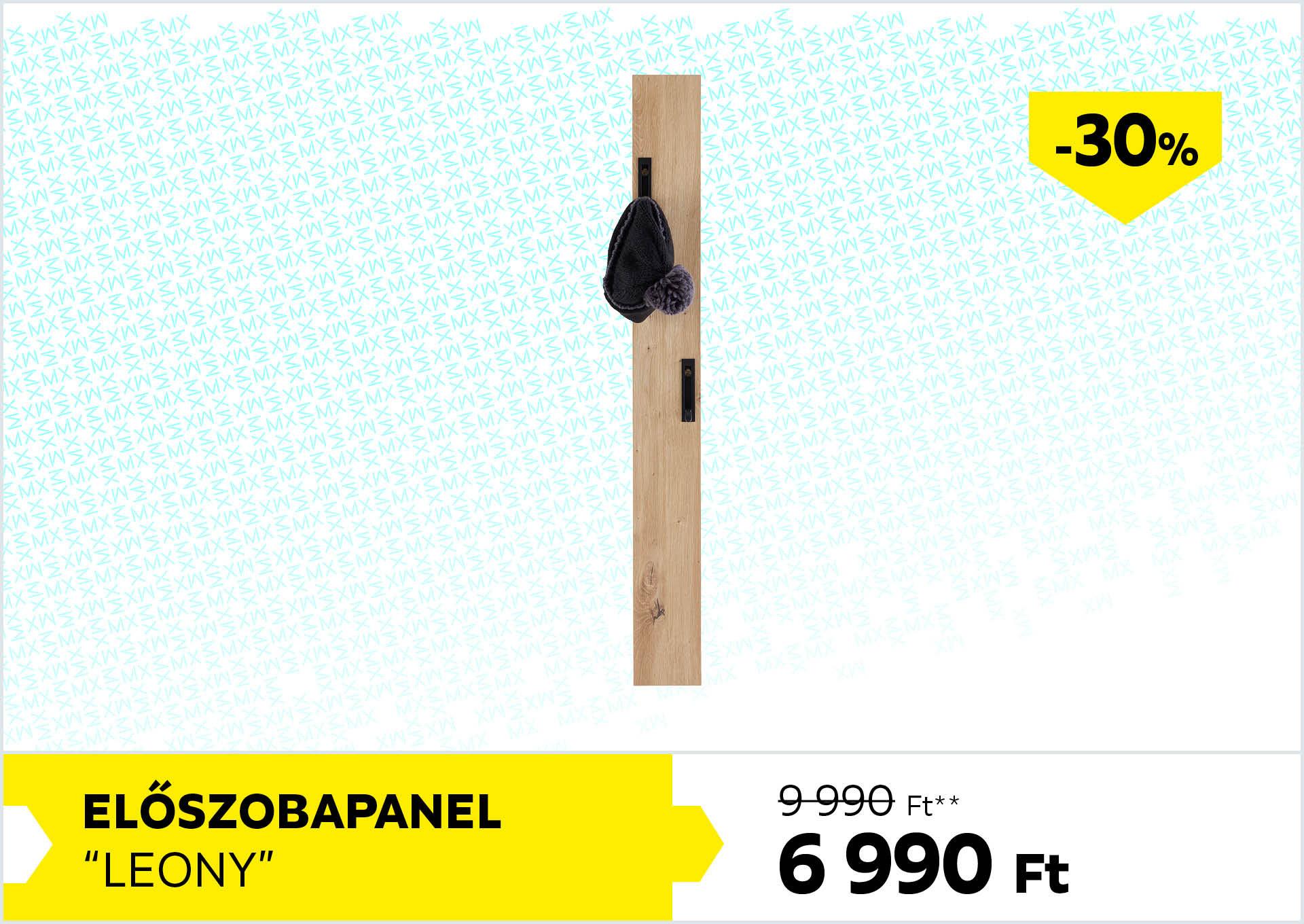 Előszobapanel Leony 9990Forint helyett 6990Forint kedvezmény mértéke 30%