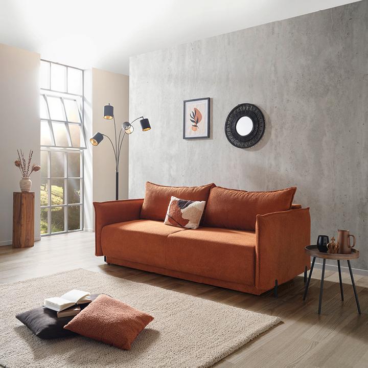 trojmiestna oranžová sedačka