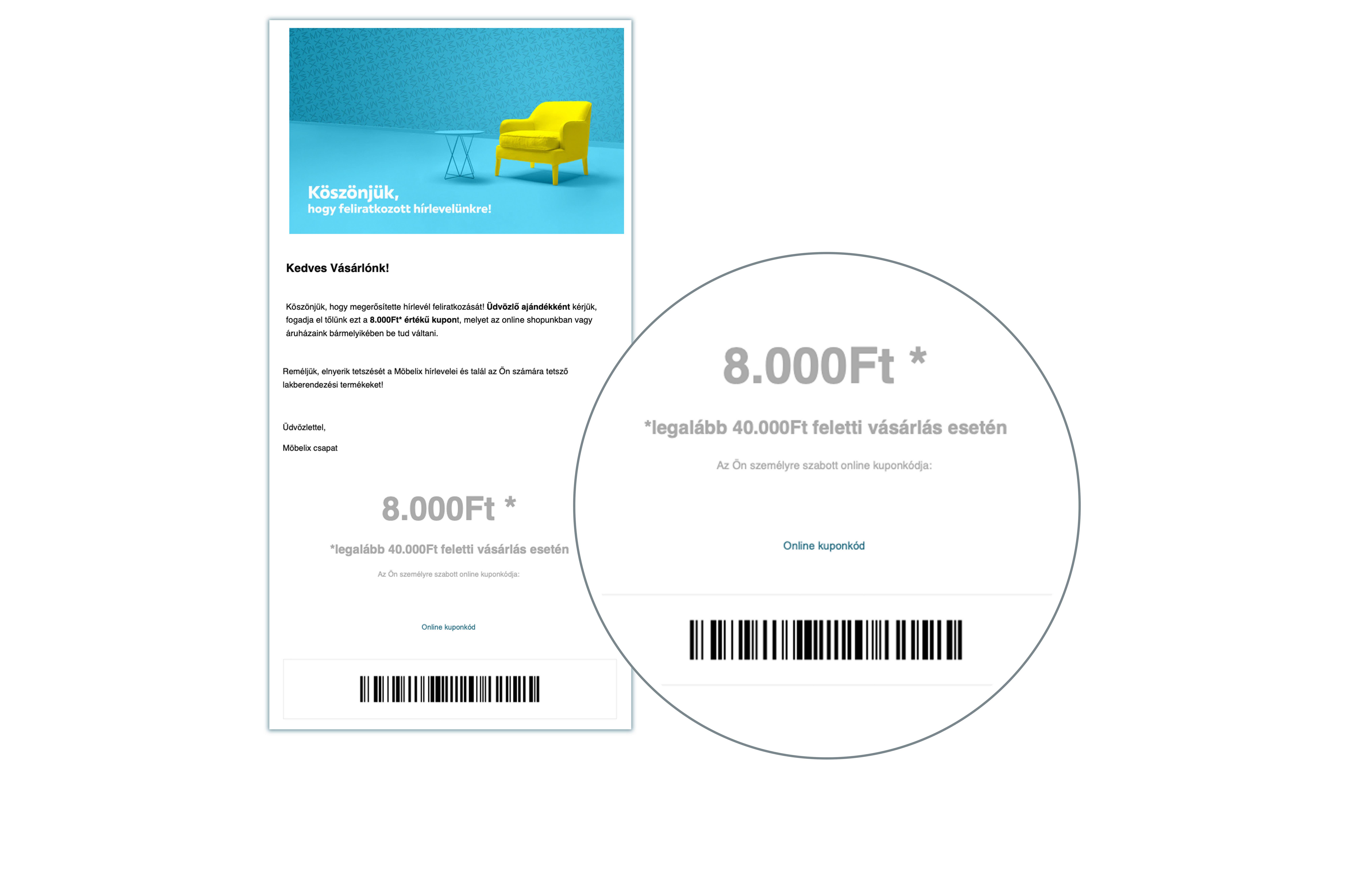 Hírlevél utalvány