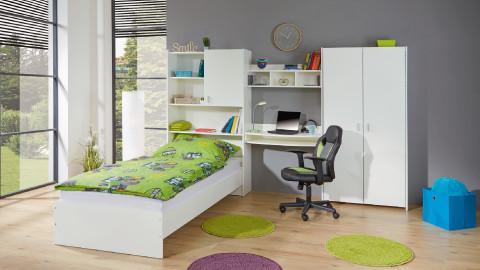 Kinderzimmer Jugendzimmer komplett Set Bett Schreibtisch Schrank Regal Massiv