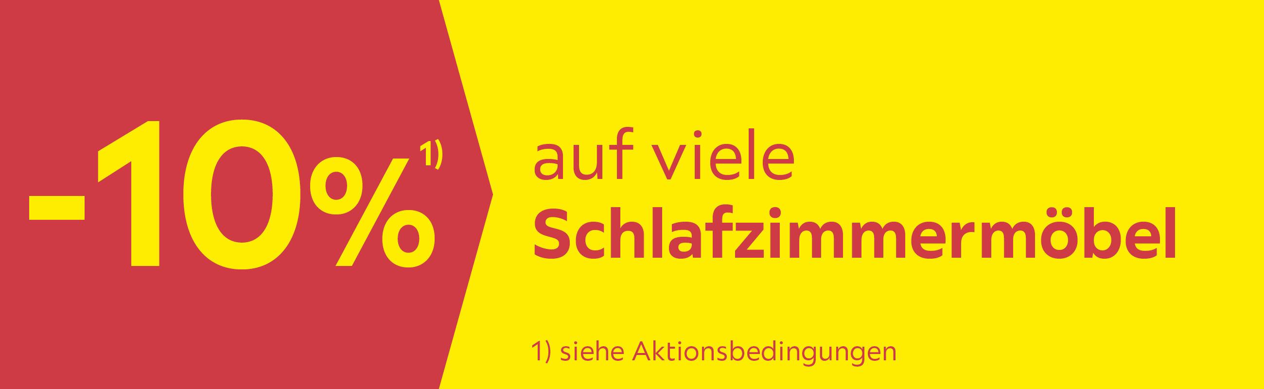 -10% auf viele Schlafzimmermöbel
