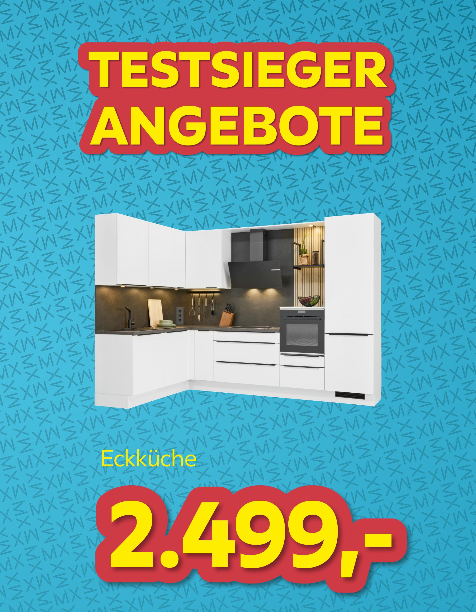 Testsieger Angebote Eckküche um € 2.499,-