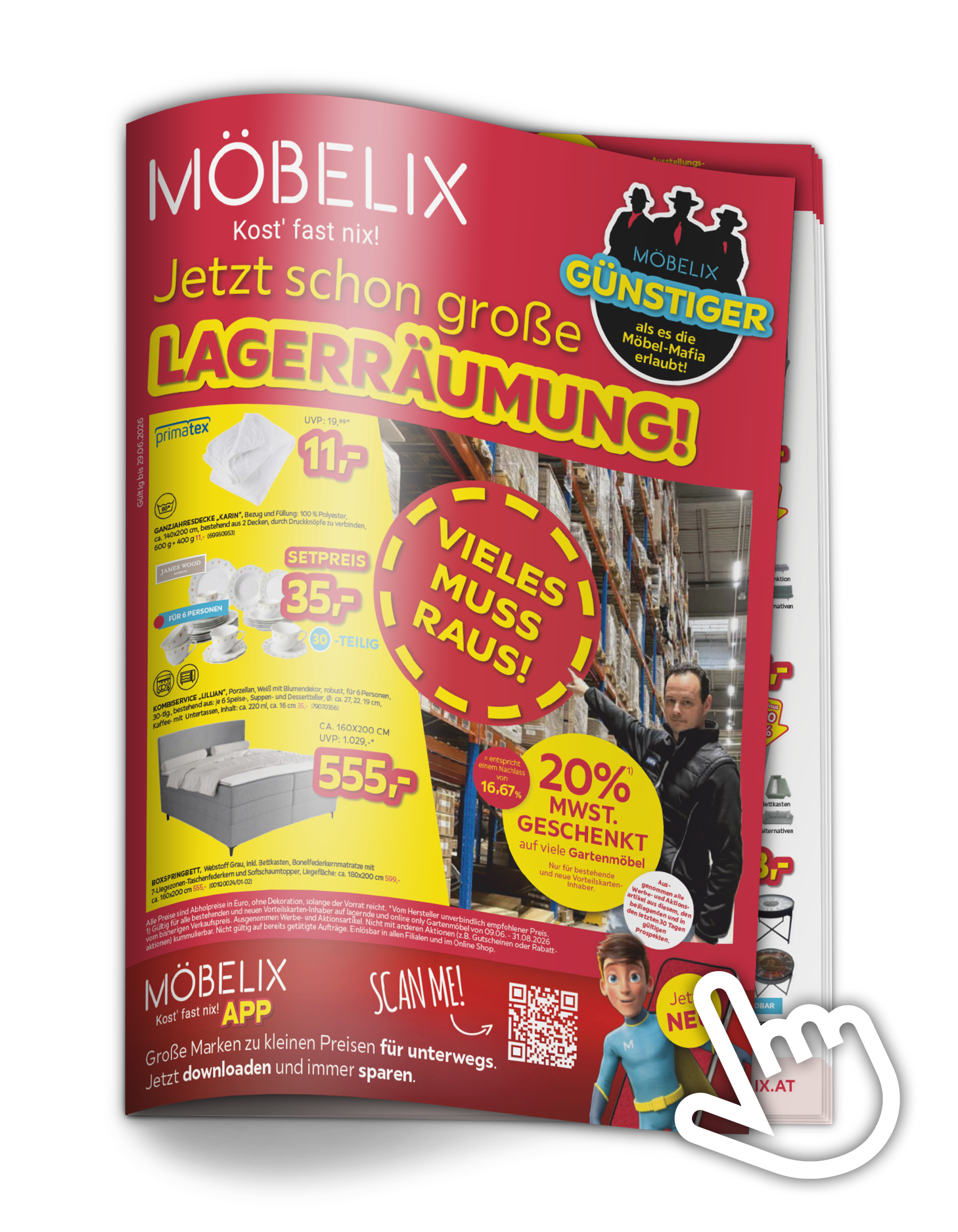 Jetzt schon große Lagerraeumung Prospekt
